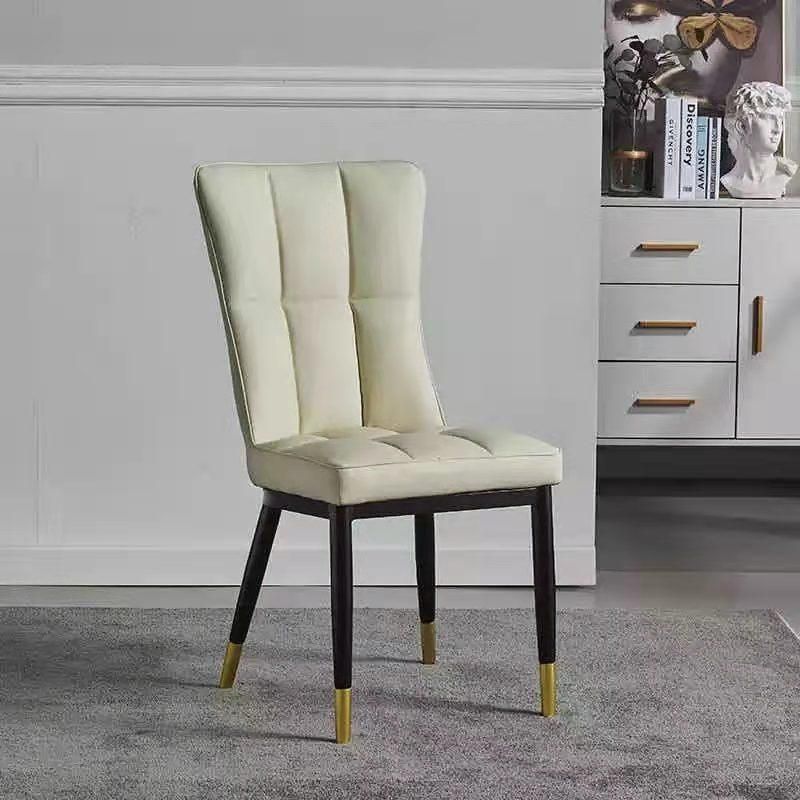 Factory Custom Restaurant Hotel Modern Nordic Leather Dining Chairs