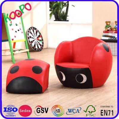 High Quality Comfortable Kids Ladybug Round Shape Sofa/Kids Furniture