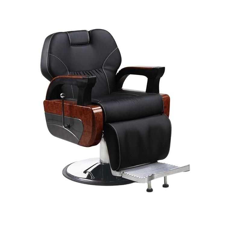 Hl-9238 Salon Barber Chair for Man or Woman with Stainless Steel Armrest and Aluminum Pedal