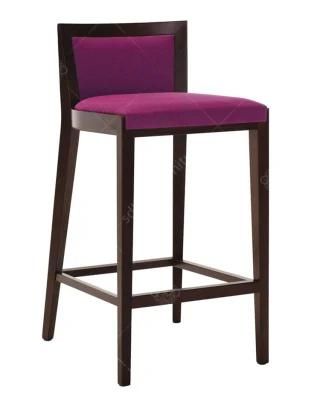 Customized Bar Furniture Bar Chair with Wooden Legs (CB128)