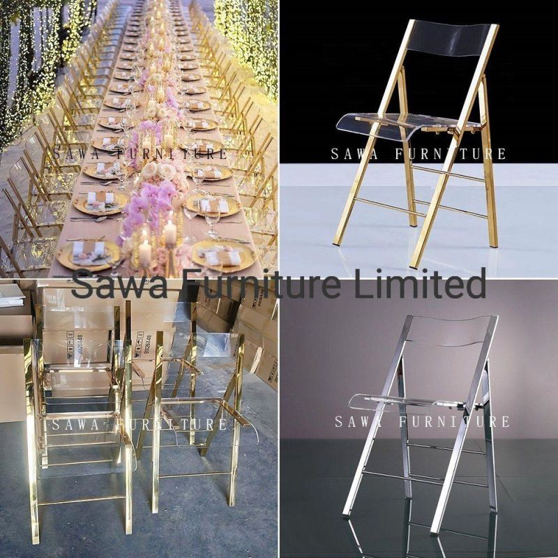 Four Chair Legs′ Stainless Steel Chair with Leather for Event Banquet Party Hotel Indoor Outdoor