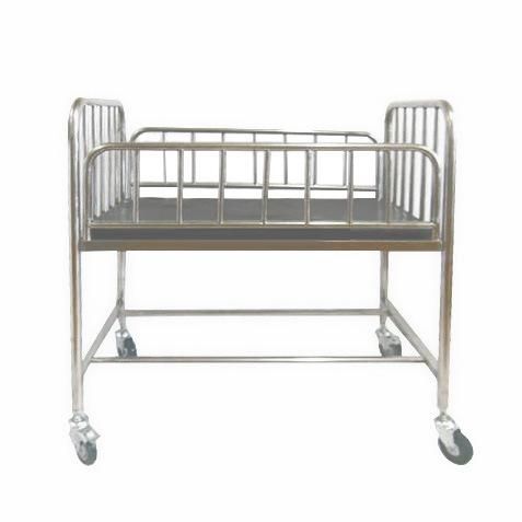 Favorable Price of Movable Stainless Steel Hospital Bed Baby Crib