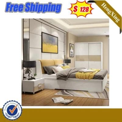 Wholesale Modern Design Hotel Home Bedroom Furniture Set King Size Double Sofa Bed with Night Stand