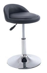 Round Seat Stainless Steel Fashion Adjustable PU Leather Bar Stools Wholesale Adult High Chair