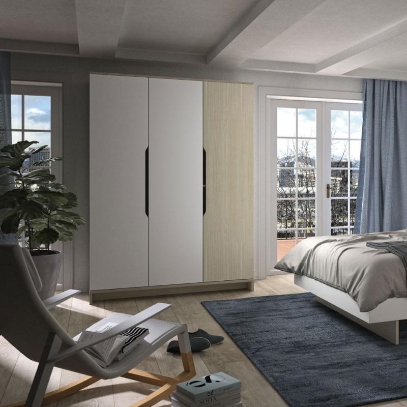 Wholesale Nordic Style Bedroom Furniture with Storage Bed Dressing Table and Wardrobe