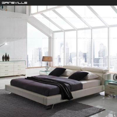 American Style Furniture Adjustable Headboard Leather Bed Gc1698