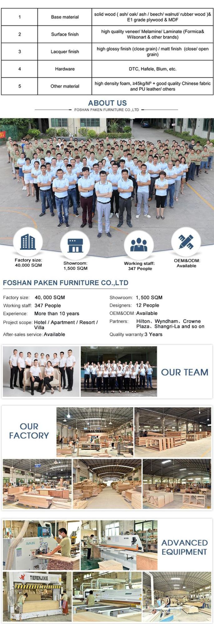 Factory Wholesale Custom Make Hotel Furniture Sofas