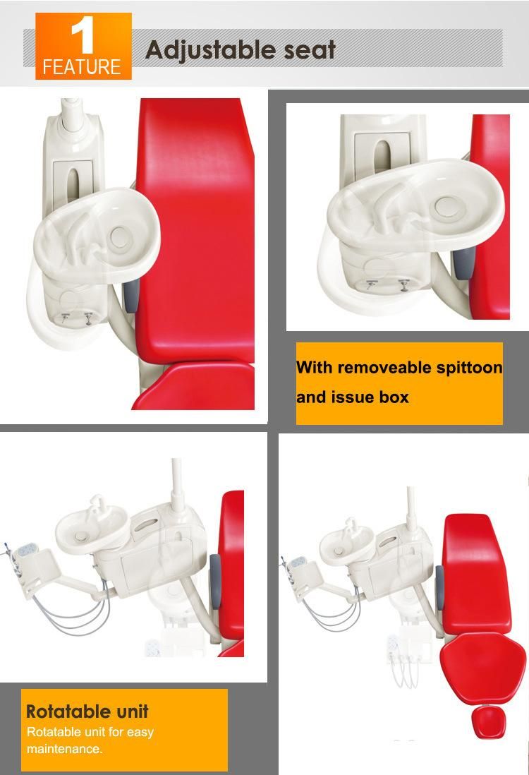 Gladent Ce and FDA Apprived Dental Chair Dental Unit Price with Rotatable Unit Box (GD-S200)