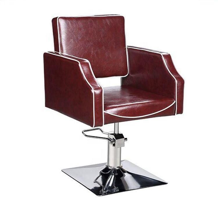 Hl-1138 Salon Barber Chair for Man or Woman with Stainless Steel Armrest and Aluminum Pedal