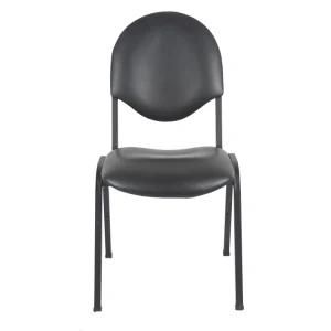 Modern Banquet Chair for Hotel with Black Bonded Leather Upholstered