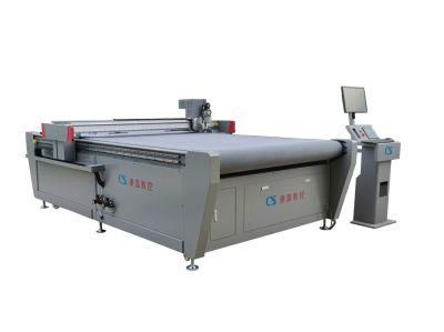 Automatic Manufacturer Oscillating Knife Carpet PVC Backing Cutting Machine