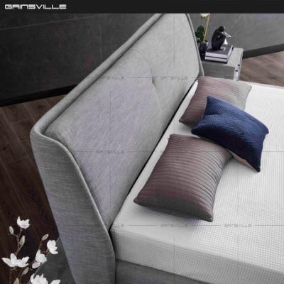 Custom Modern Design Fabric Cover Hotel Bedroom Furniture Set Fabric Bed Made in China