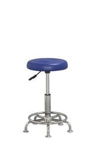 Commercial Modern Swivel Leather Blue Color Bar Stool