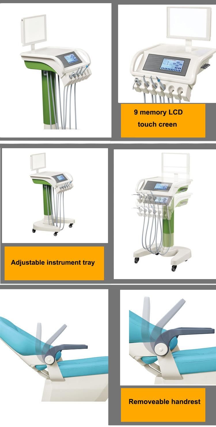 Hot Sales Duxury Dental Chair with 3 Memory Programs and Casting-Aluminum Base