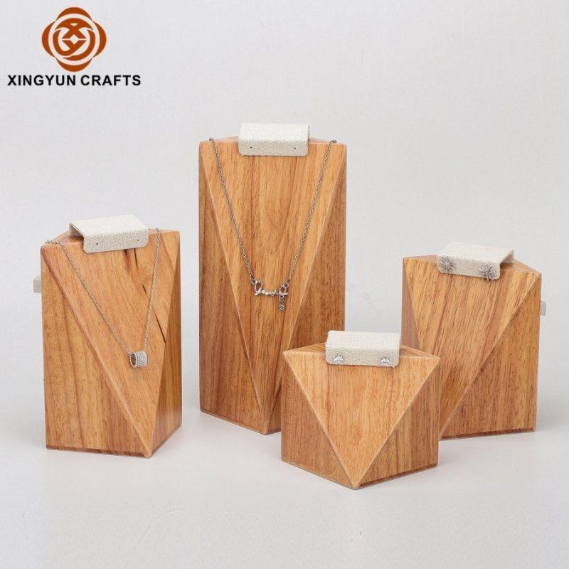 High Quality Ring Earring Display Jewelry Rack Display Customized Full Leather Gift Packaging Tray