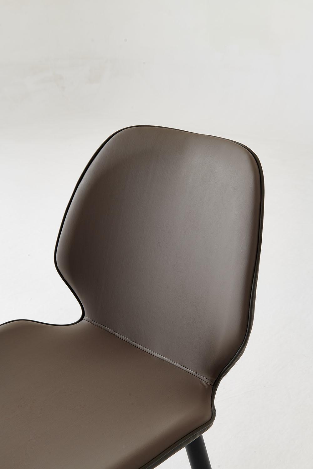 Home Furniture Modern Grey Shell-Shaped Dining Chair