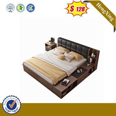 China Wholesale Modern Wooden Bedroom Hotel Furniture Set Make up Mattress Wall King Double Sofa Beds