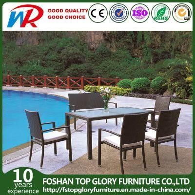 Garden Wicker Rattan Patio Dining Set, Outdoor Furniture (TG-JW71)