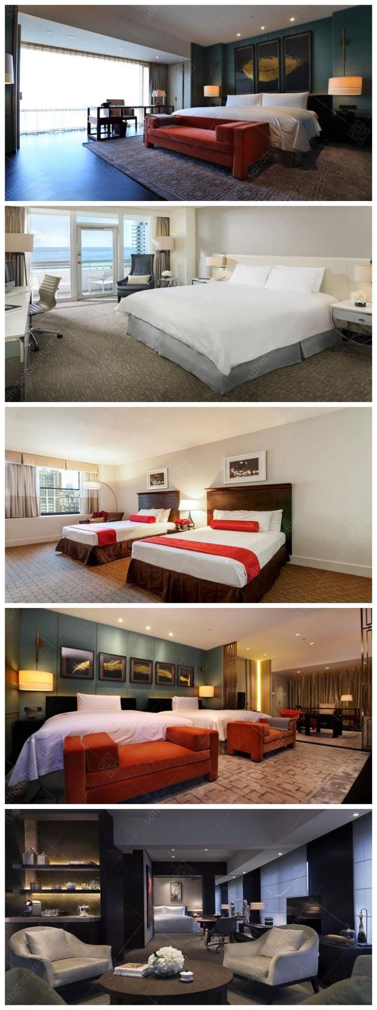 Holiday Inn 5-Star Luxury Europe Modern Style Hotel Foshan Furniture Design SD1144