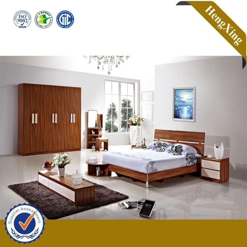 European Luxury Elegant Bedroom Set Solid Wood Bed