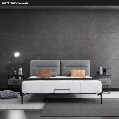 Minimalistic Modern Apartment Bedroom Furniture Beds Set Factory Customized Size Metal Base Platform Bed