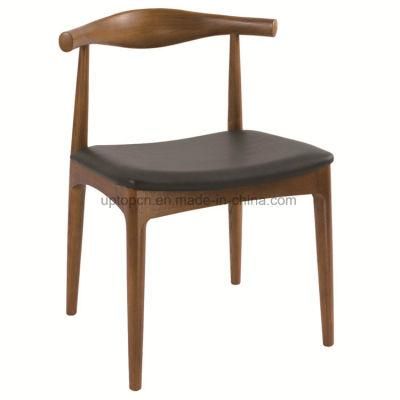 Factory Wood Furniture Armchair Lounge Leather Dining Chair Replica Hans Wegner Chair