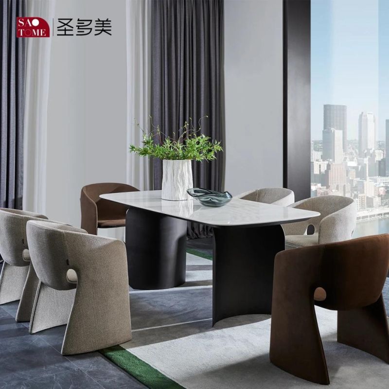 Modern Fashion Furniture Armless Blue Dining Chair