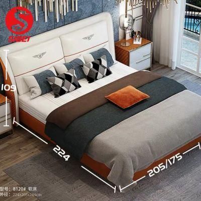 High Quality Luxury Full Size Comfortable Bed Designer Furniture Supplier
