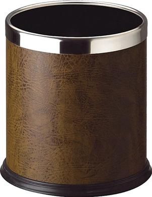 Double-Deck Dustbin with Leather Covered for Office (KL-06)