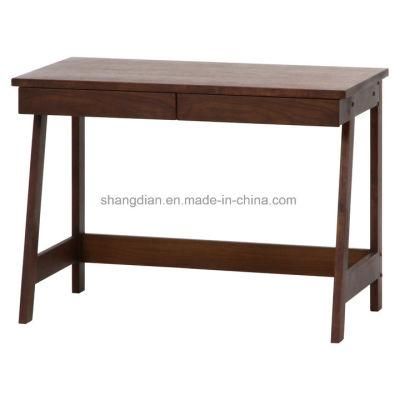 Wooden Legs Writing Desk with Drawers for Hotel Bedroom (ST0053)