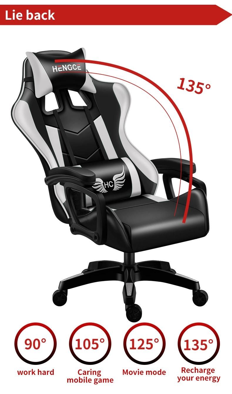 Custom China Supplier Cheap Height Adjustable CE Approval Recliner E-Sports Racing Gaming Chair