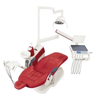Hot Sale Top Mounted Dental Chair Unit with Ceramic Spittoon