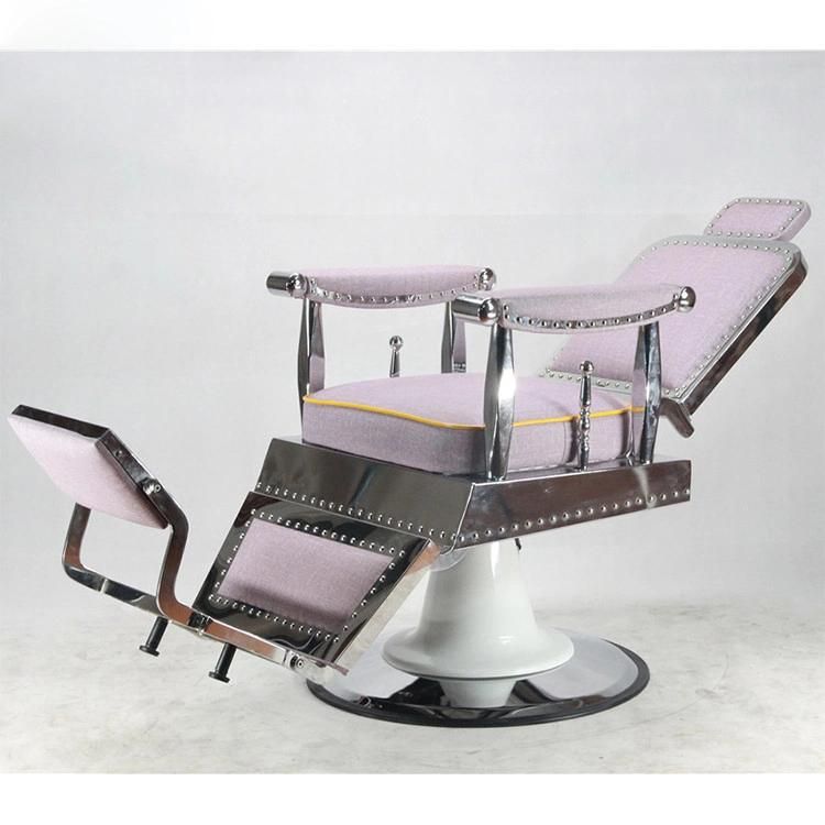 Hl-9269 Salon Barber Chair for Man or Woman with Stainless Steel Armrest and Aluminum Pedal