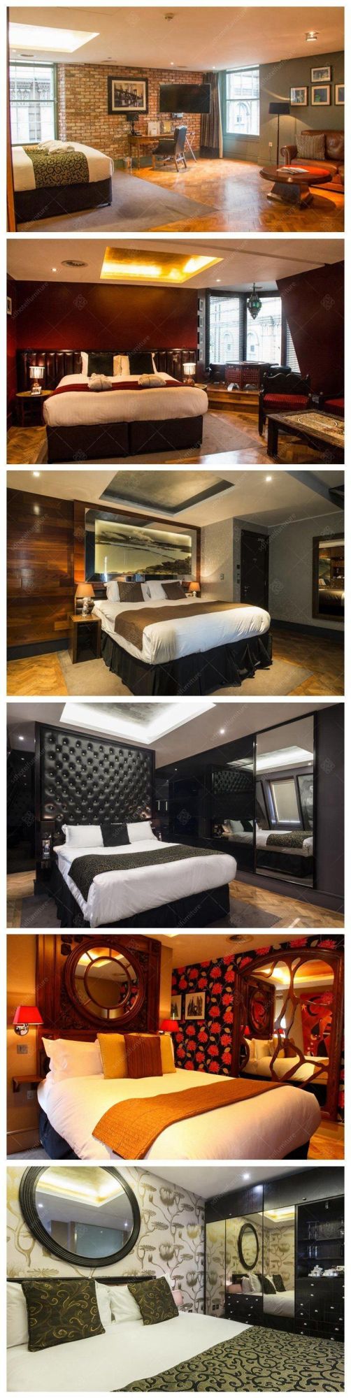 Artistic Design Contemporary Hotel King Size Hotel Bedroom Furniture Sets