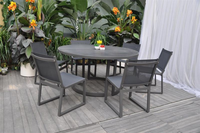 High Quality Custom Leisure Home Modern Cast Aluminium Modern Patio Garden Dining Furniture