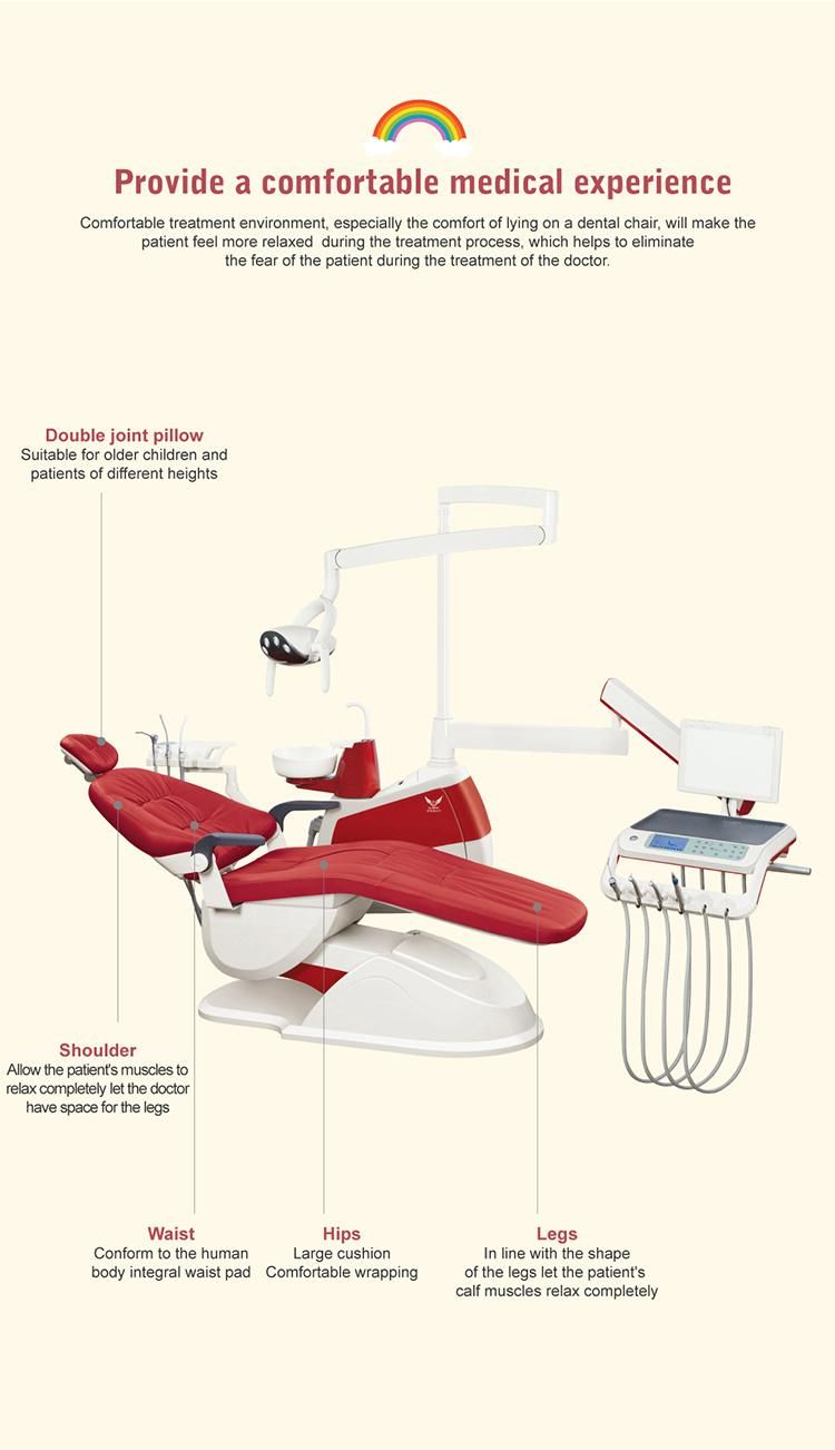 Fashion Style ISO Approved Dental Chair Dental Supplies Canada/Dental Supplies Australia/Airflow Dental Equipment