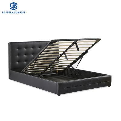 Storage Design Leather PU Bedroom Luxury Bed