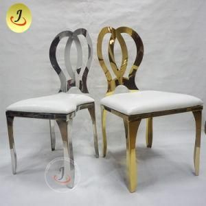 Modern Stackable Rose Gold Stainless Steel Banquet Chair