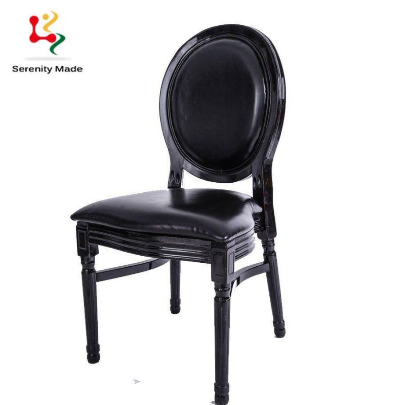 Hospitality Event Furniture Armless Wooden Banquet PU Leather Chairs for Event Wedding Dining Party