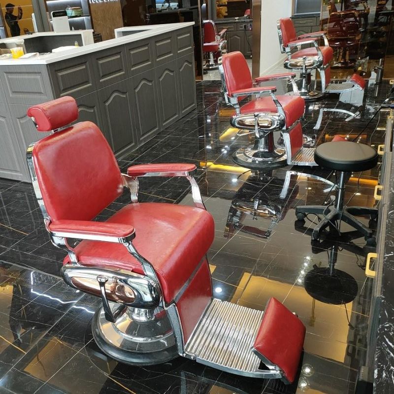 Hl-9255A Salon Barber Chair Hl-9244 for Man or Woman with Stainless Steel Armrest and Aluminum Pedal