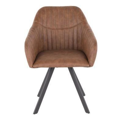 Retro PU Leather Upholstery Funriture Cafe Shop Restaurant Dining Chair