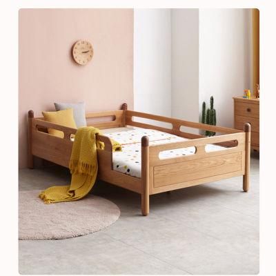 White Oak Cherry Wood Children&prime; S Bed 0004