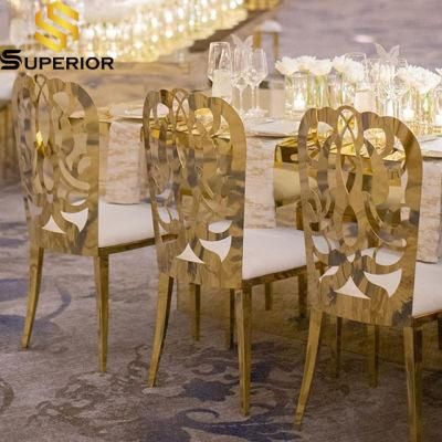 Hot Sale Middle East Hotel Wedding Furniture Leather Dinner Chair