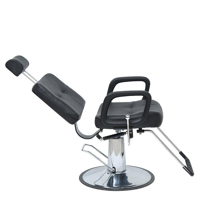 Hl-1192 Salon Barber Chair for Man or Woman with Stainless Steel Armrest and Aluminum Pedal