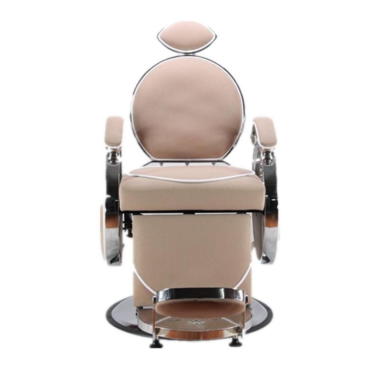 Hl- 9256 Salon Barber Chair for Man or Woman with Stainless Steel Armrest and Aluminum Pedal