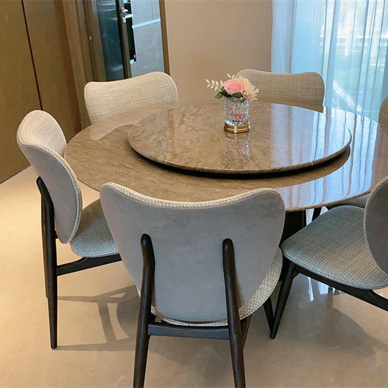 Modern Made in China Dining Room Furniture Solid Wood with Fabric and Leather Upholstery Dining Chair