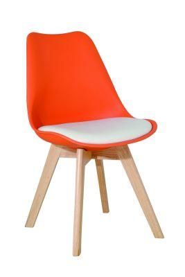 PP with PU Cushion Wood Legs Bar Stool