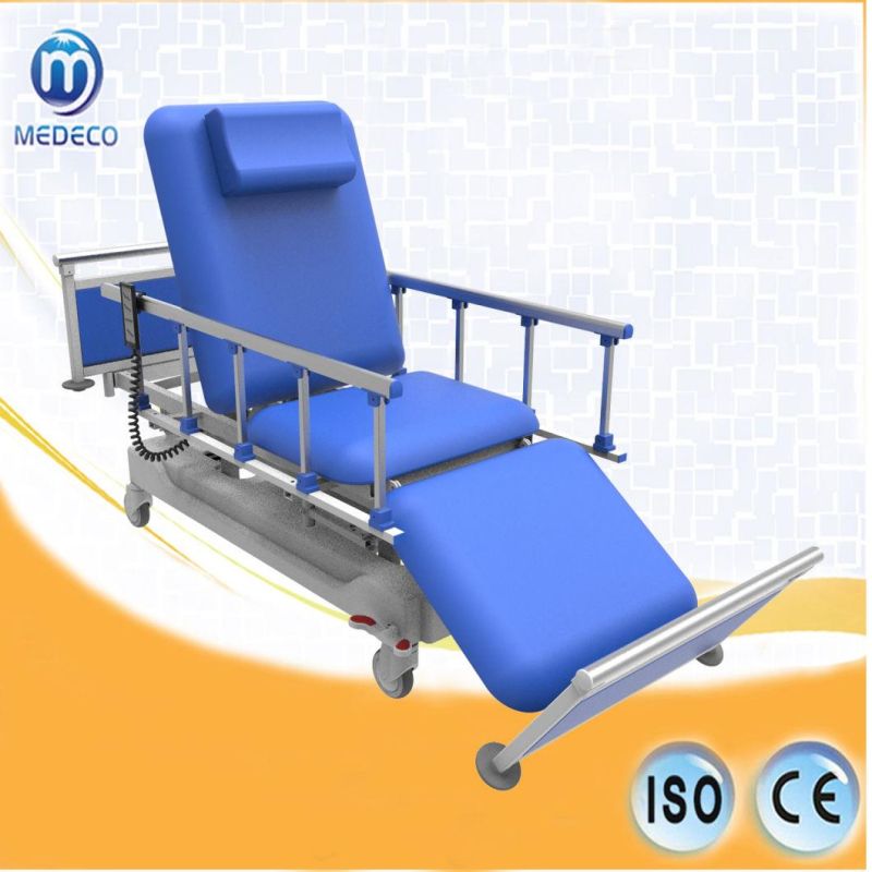 Hospital Electric Adjustable Patient Dialysis Chair Medical Hemodialysis Bed with Armrest