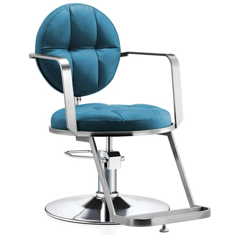 Hl-7248b Salon Barber Chair for Man or Woman with Stainless Steel Armrest and Aluminum Pedal