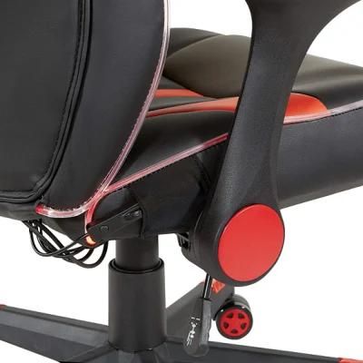 Custom China Black Red Wooden Framepu Leather Office Adult Ergonomic Racing Computer PC Gamer Gaming Chair for Sale